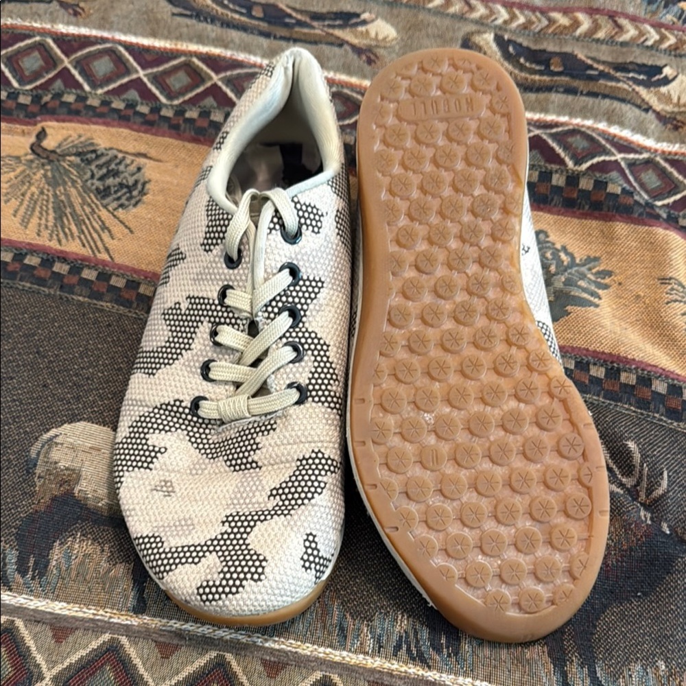 NOBULL Beige and Black Camo Sneakers